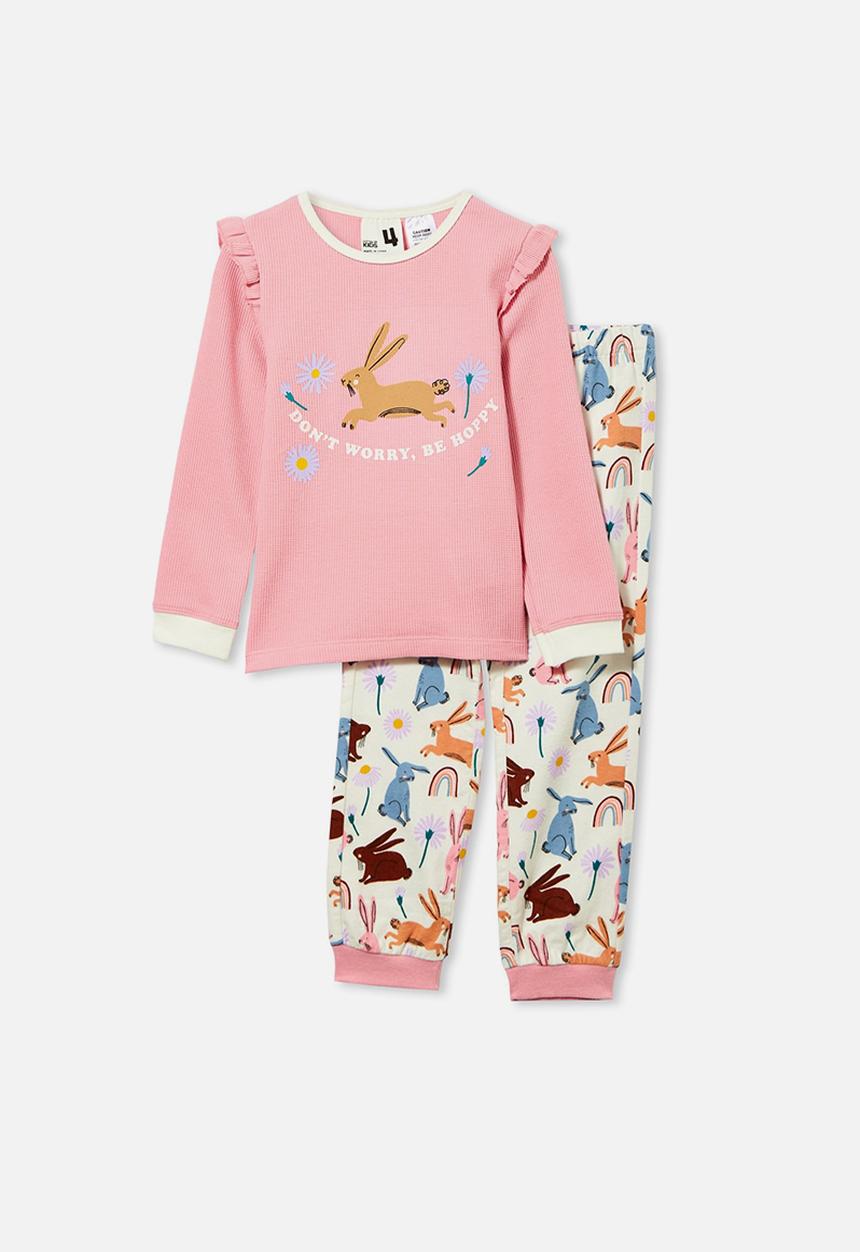 Cotton On - Edith long sleeve pyjama set - marshmallow