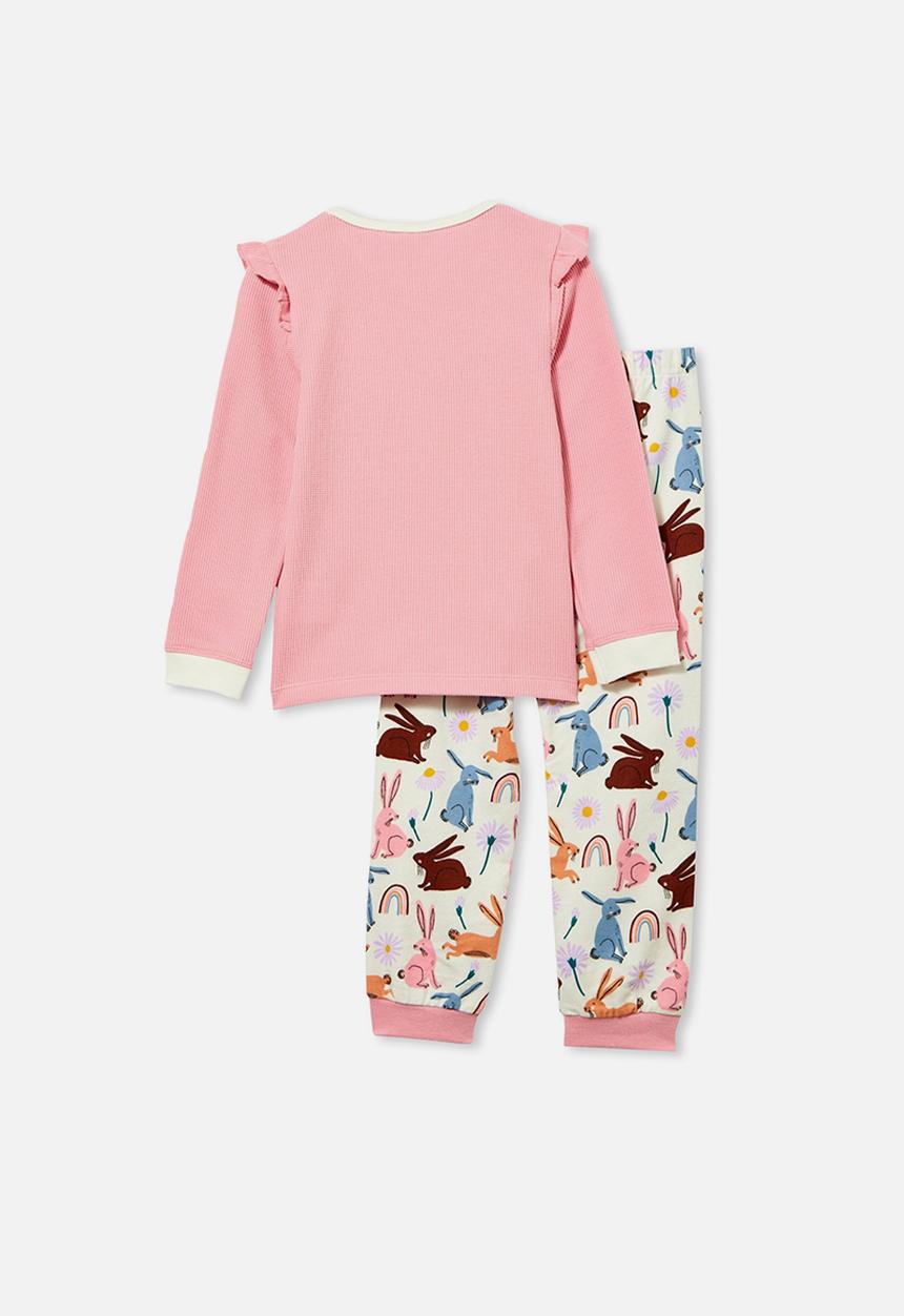 Cotton On - Edith long sleeve pyjama set - marshmallow