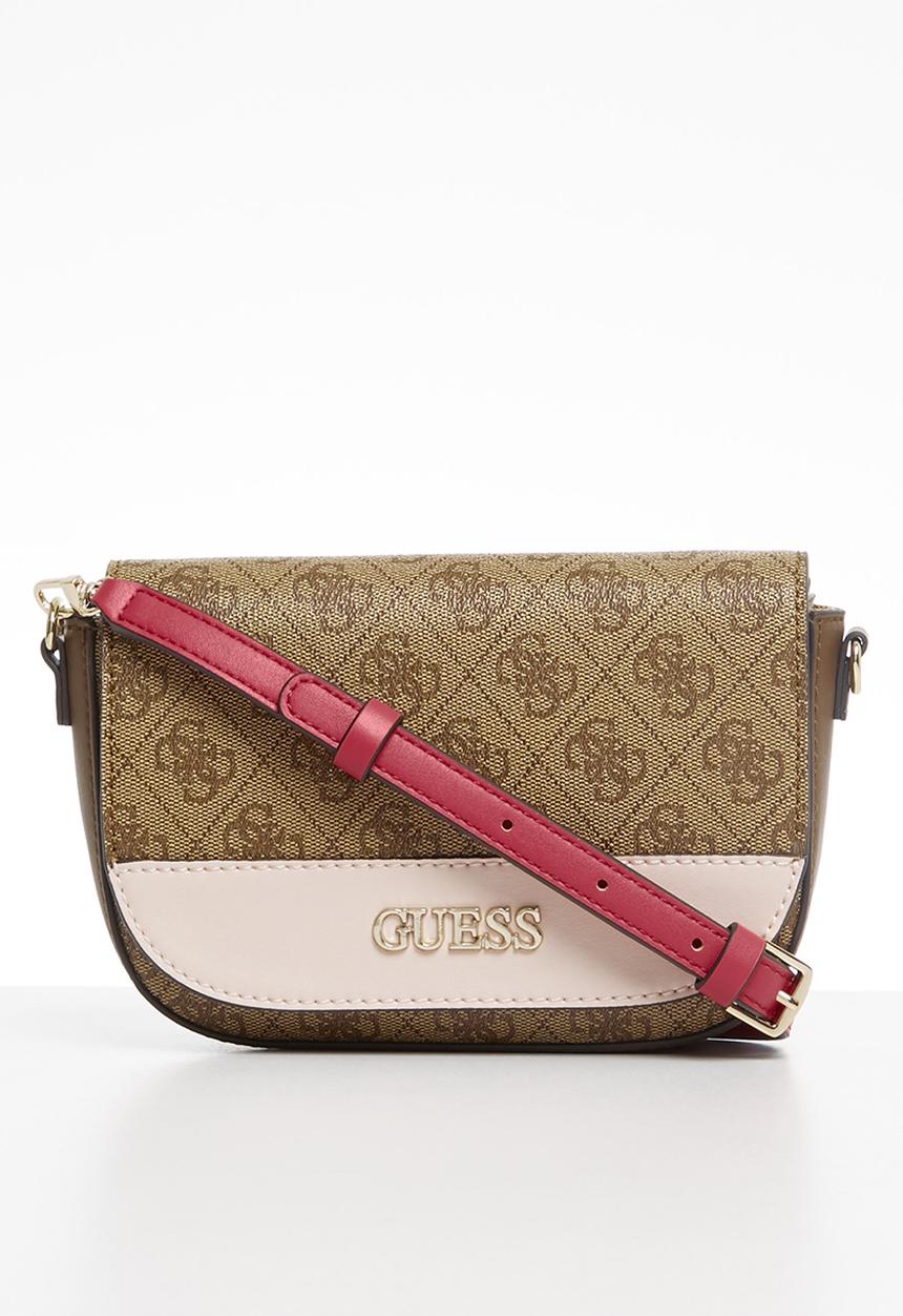 GUESS - Sosie mini crossbody flap - brown