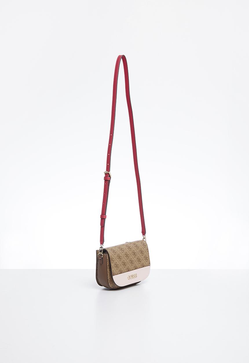 GUESS - Sosie mini crossbody flap - brown