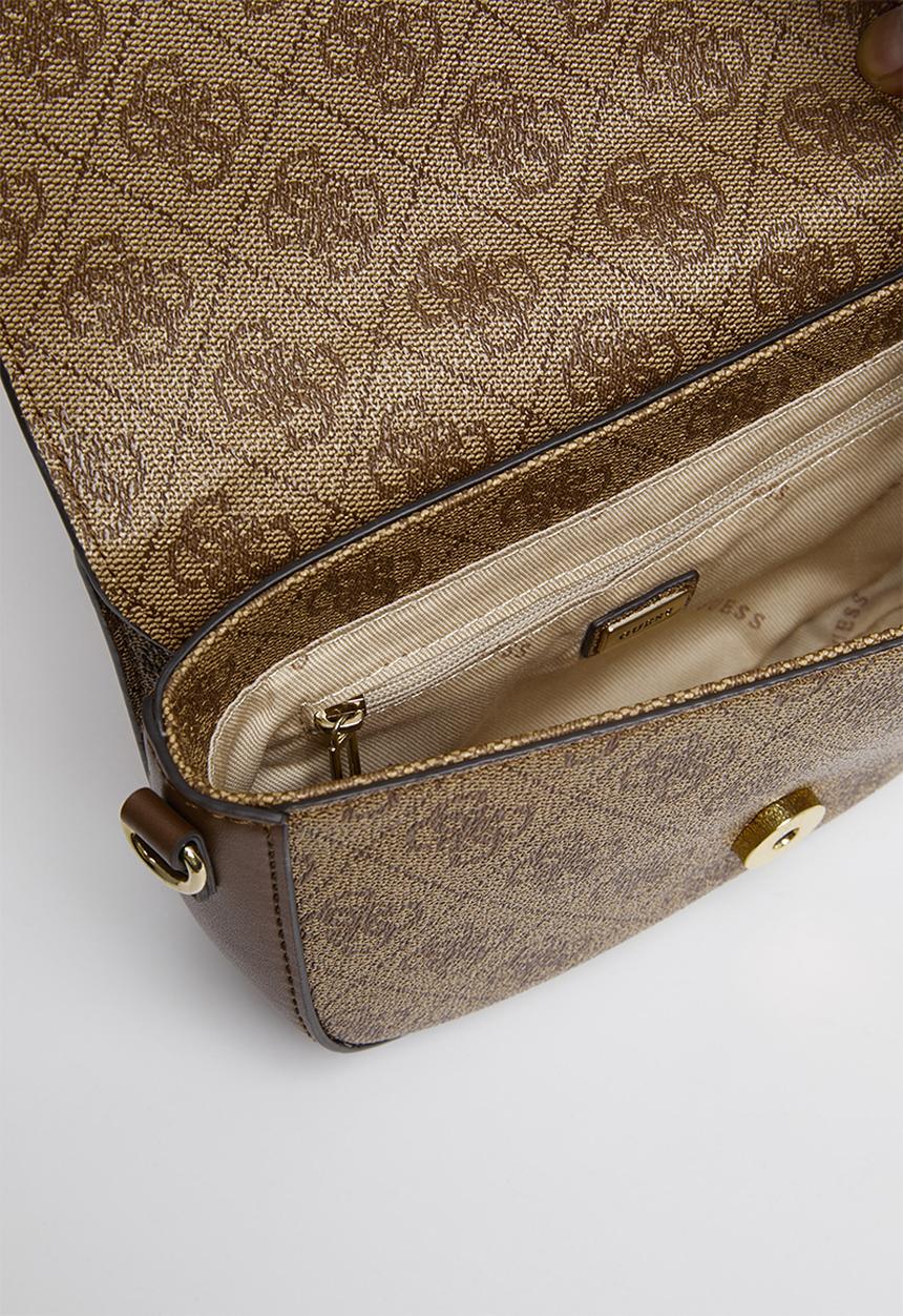 GUESS - Sosie mini crossbody flap - brown