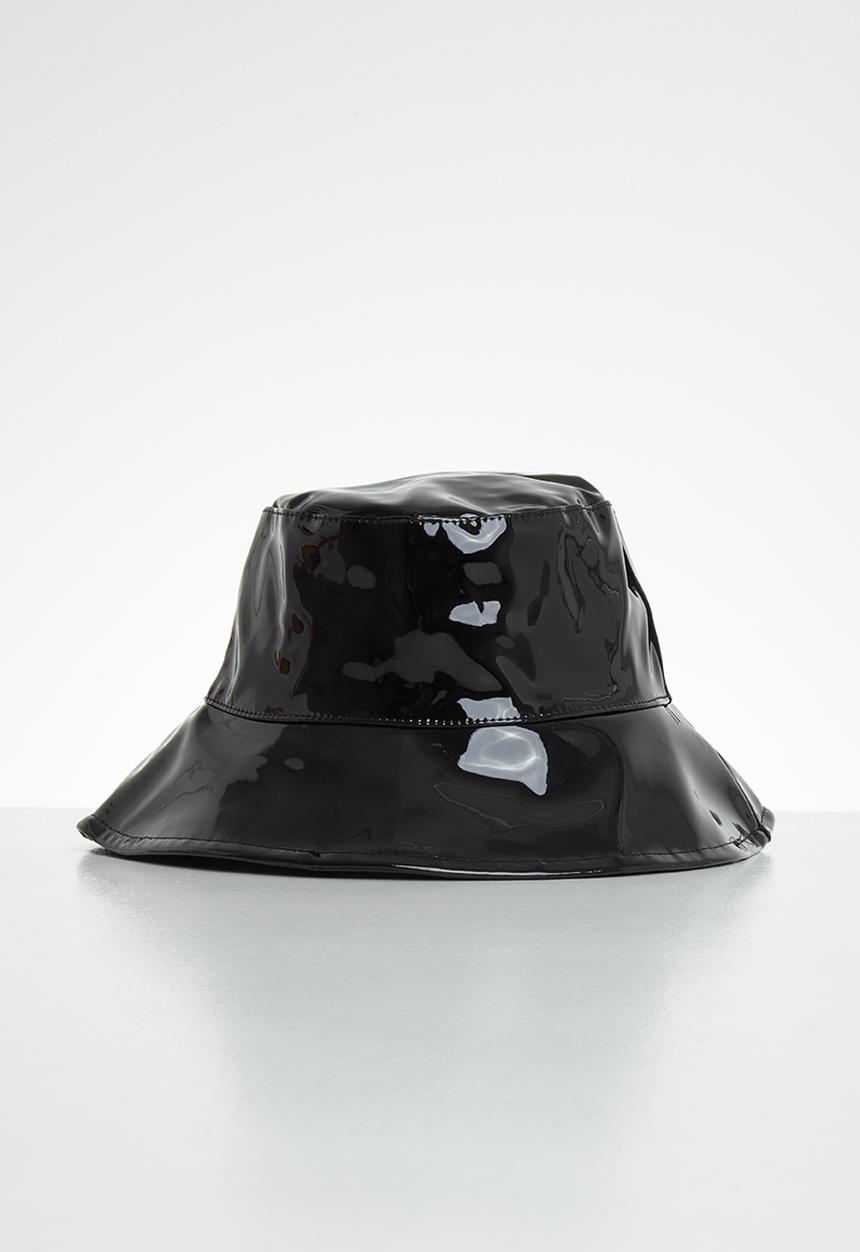 Superbalist - Vinyl bucket hat - black