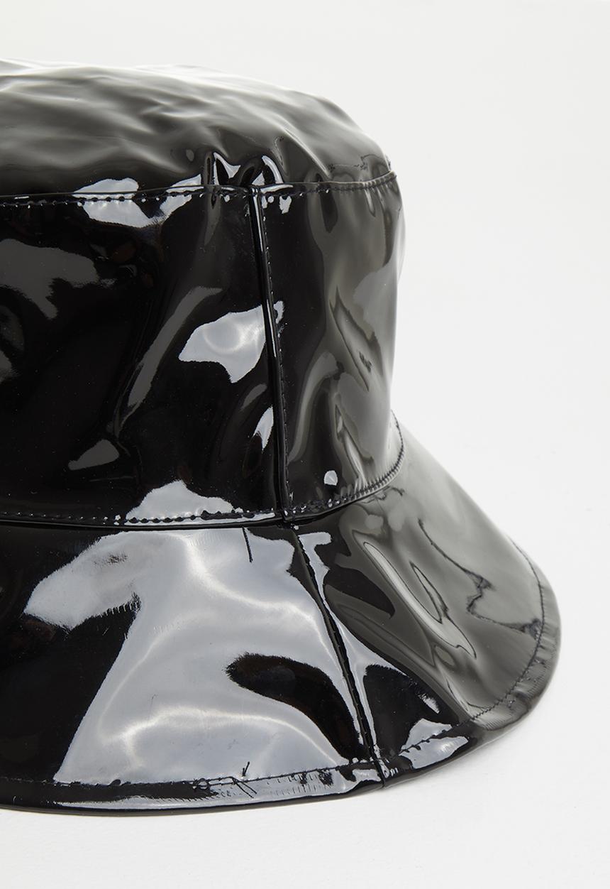 Superbalist - Vinyl bucket hat - black