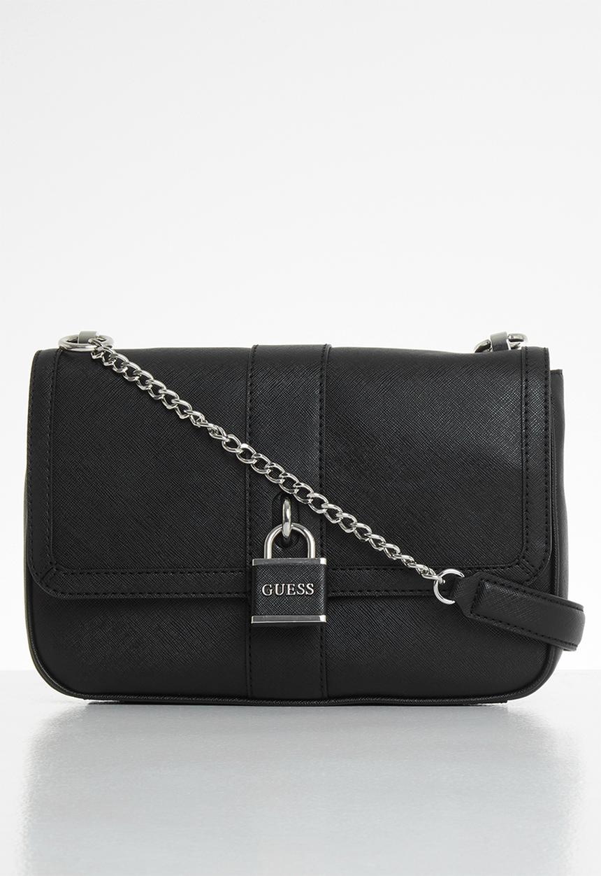 GUESS - Larsa crossbody flap - black