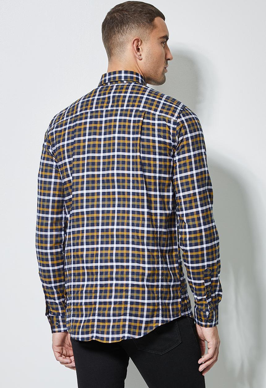 Superbalist - Barber regular fit check shirt - multi