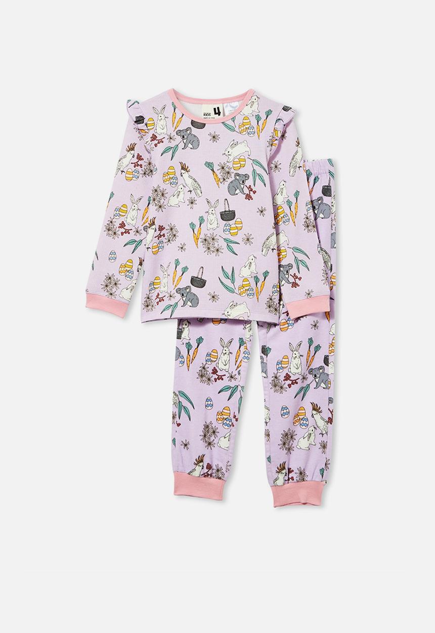 Cotton On - Edith long sleeve pyjama set - australiana easter vintage lilac