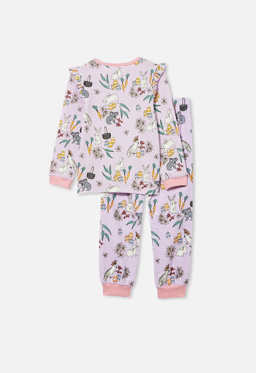 Cotton On - Edith long sleeve pyjama set - australiana easter vintage lilac