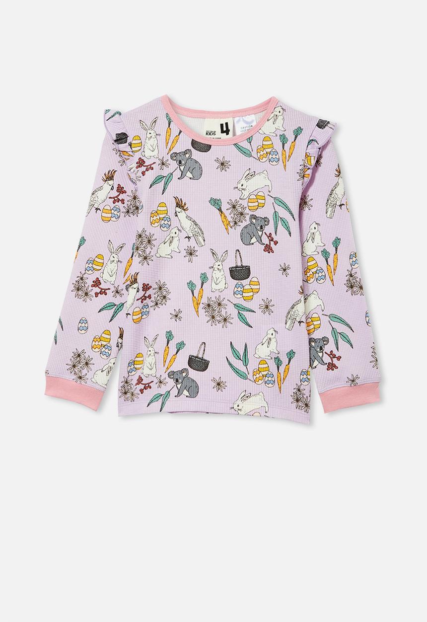 Cotton On - Edith long sleeve pyjama set - australiana easter vintage lilac