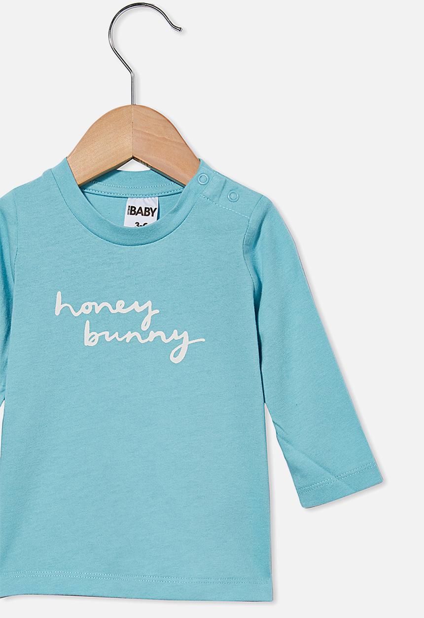 Cotton On - Jamie long sleeve tee - blue ice