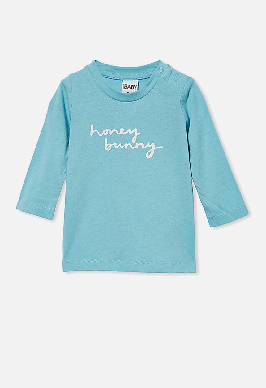 Cotton On - Jamie long sleeve tee - blue ice