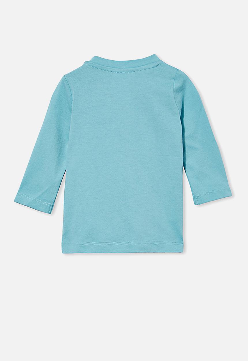 Cotton On - Jamie long sleeve tee - blue ice