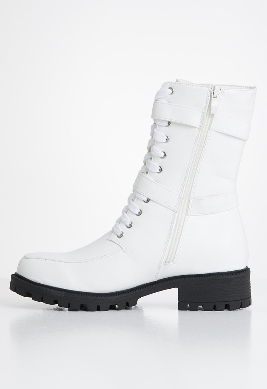 Footwork - Arco biker boot - white