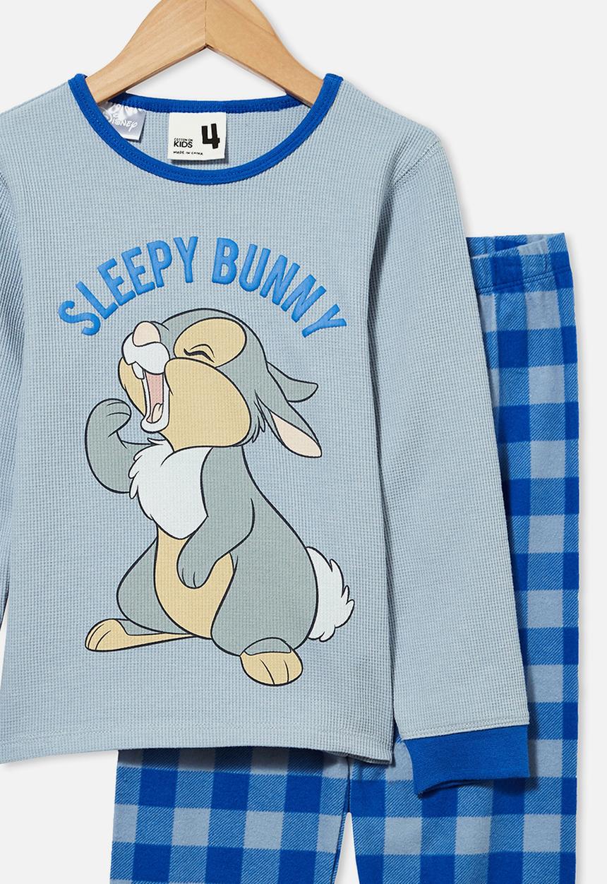 Cotton On - Noah long sleeve pyjama set licensed - dusty blue