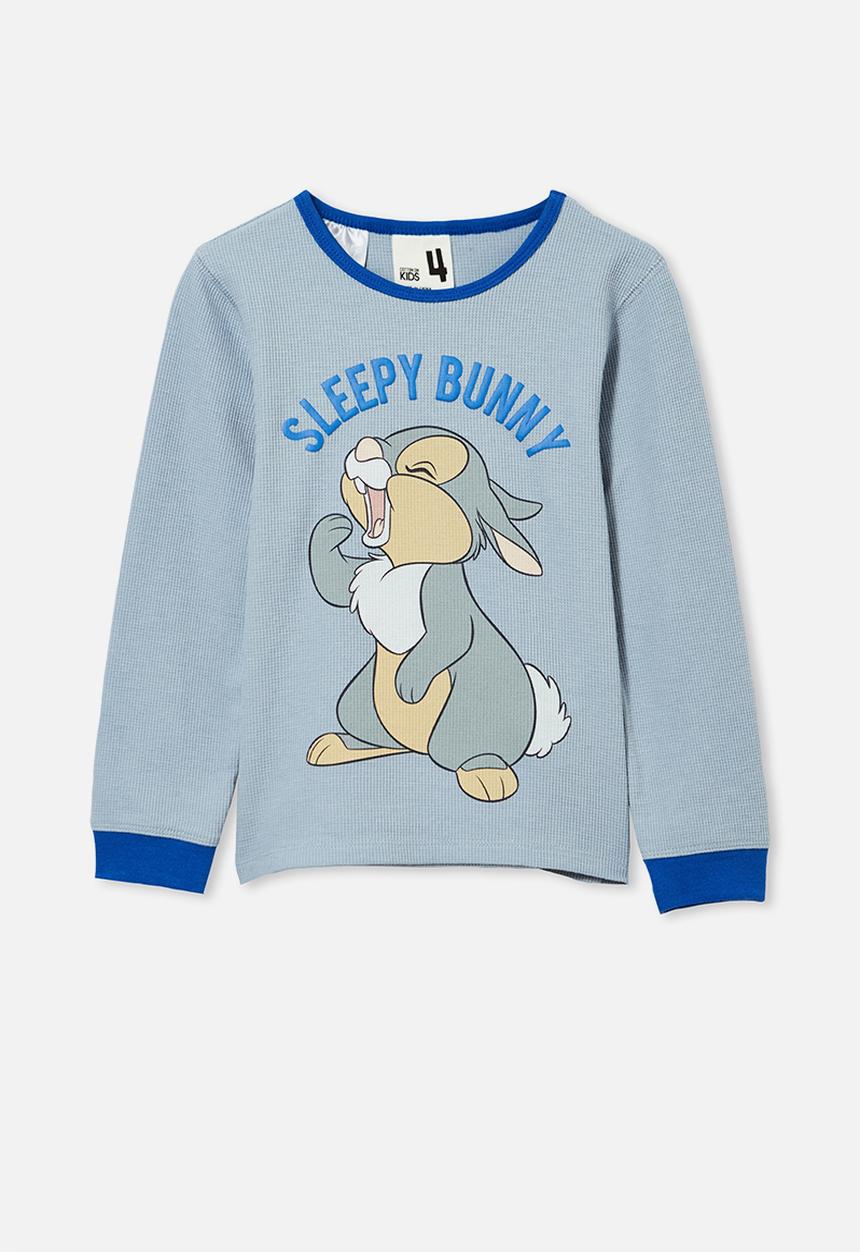 Cotton On - Noah long sleeve pyjama set licensed - dusty blue