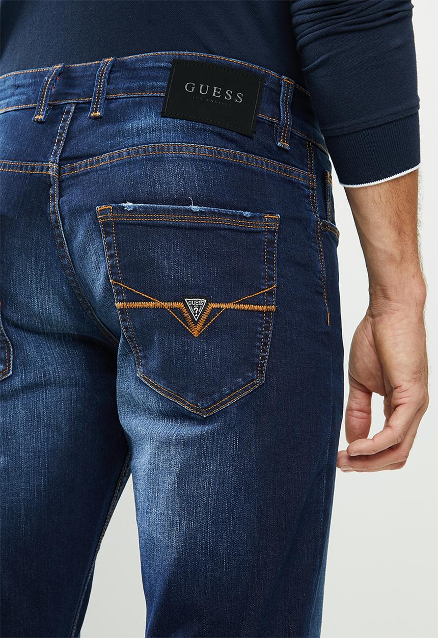 GUESS - Slim straight stretch denim - dark wash