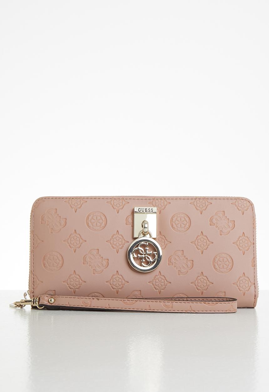 GUESS - Ninnette slg large zip around - pink