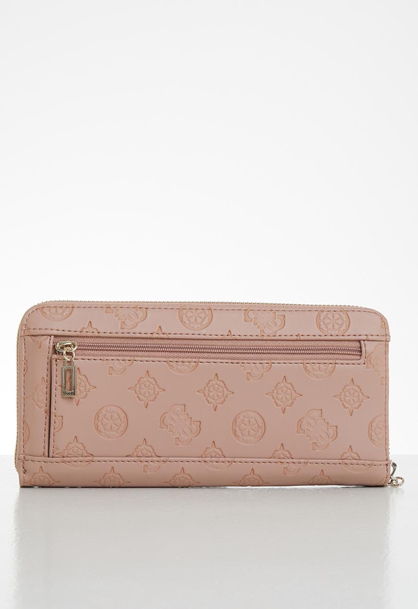 GUESS - Ninnette slg large zip around - pink