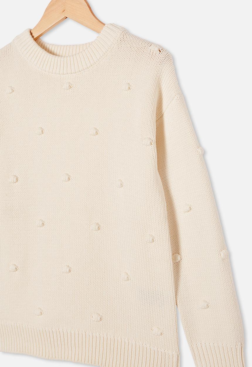 Free by Cotton On - Piper knit jumper - vanilla