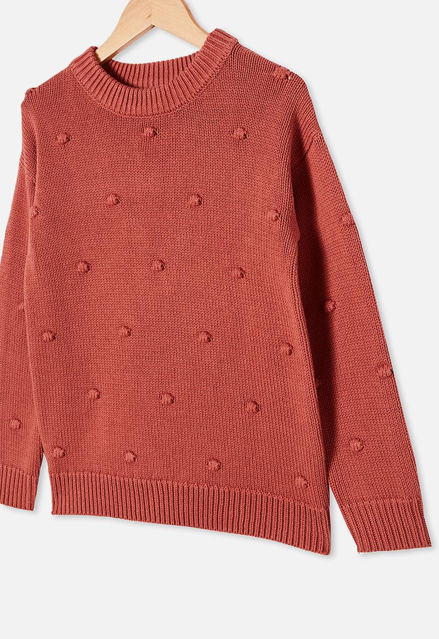 Free by Cotton On - Piper knit jumper - chutney
