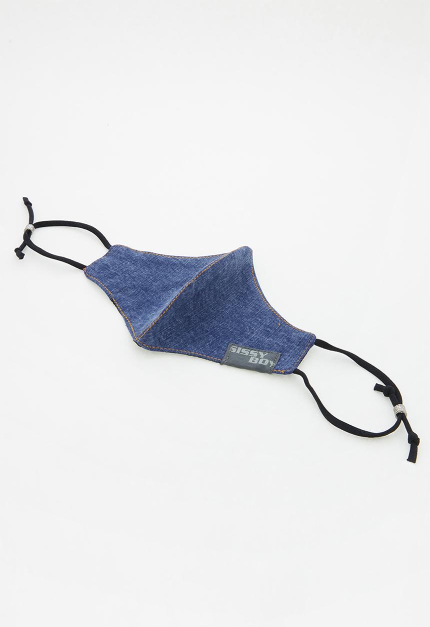 SISSY BOY - Back up denim face mask - blue