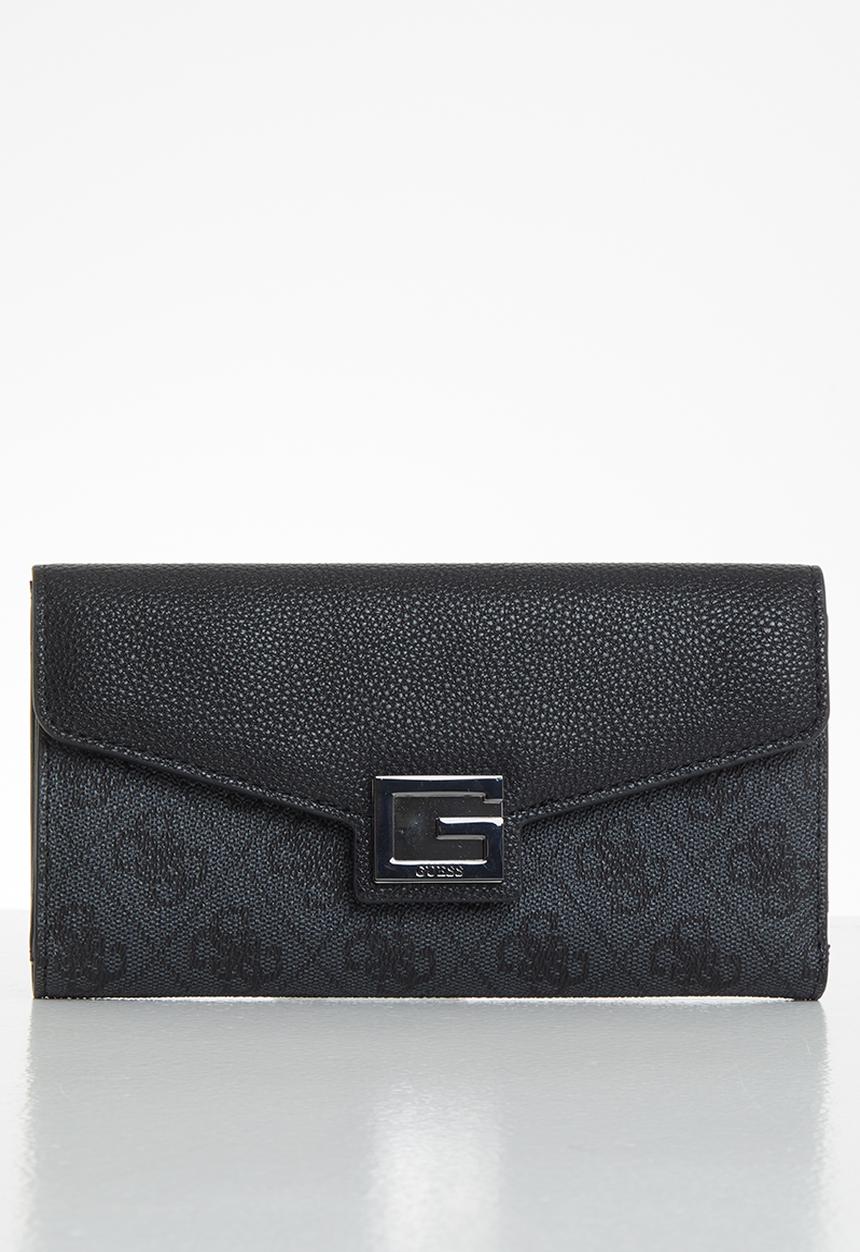 GUESS - Valy slg multi clutch - charcoal