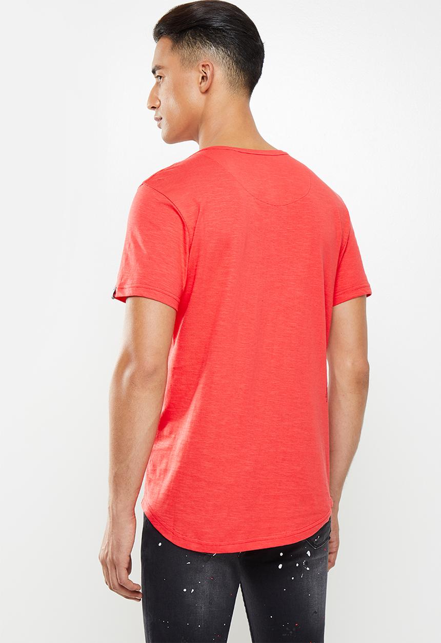 S.P.C.C - Cheshire scooped hem tee - red