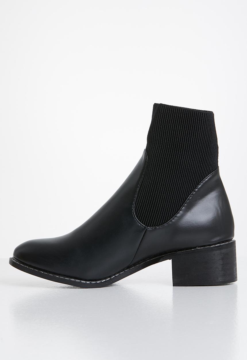 Footwork - Katerina sock boot - black