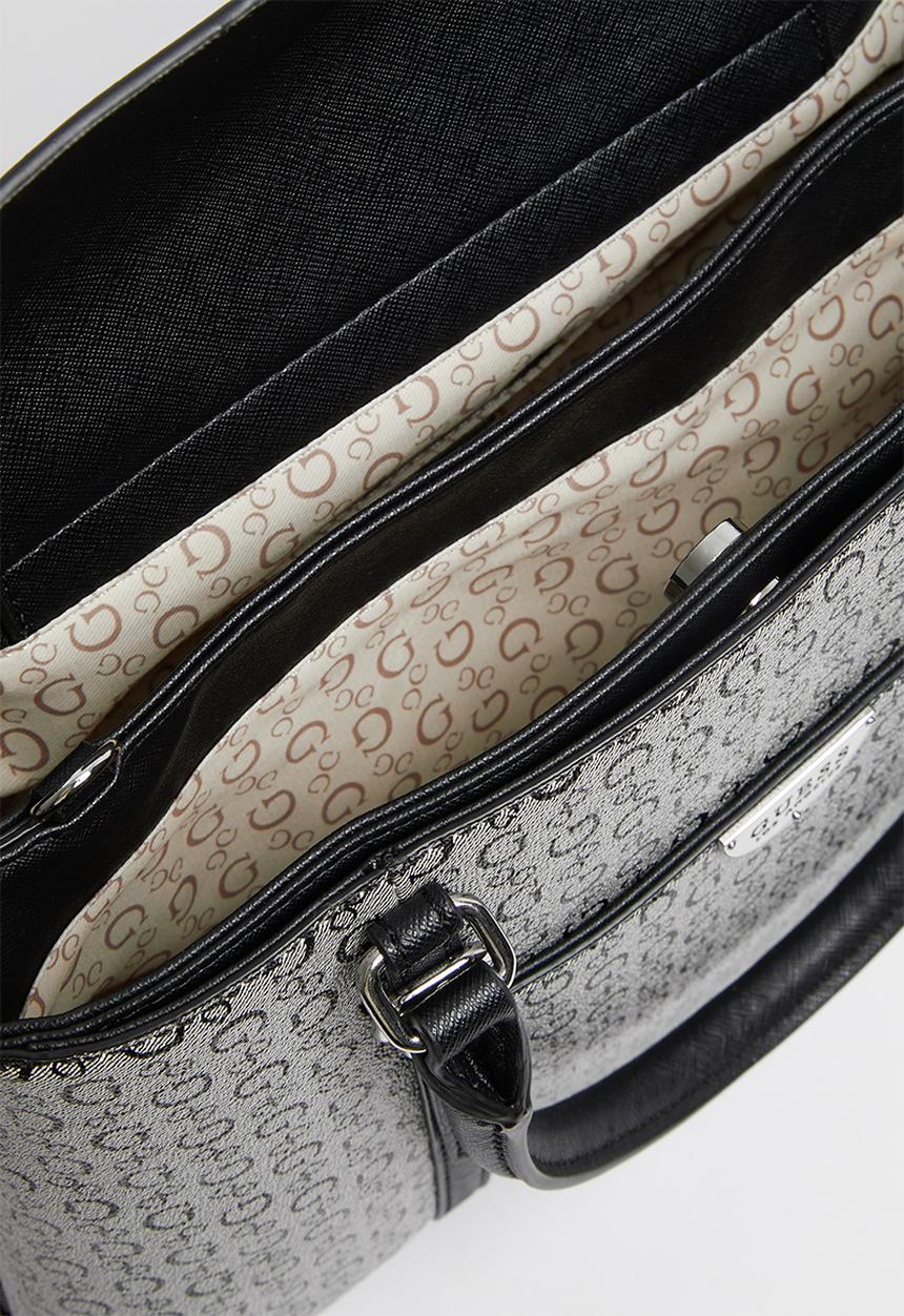 GUESS - Balzano satchel - black & grey