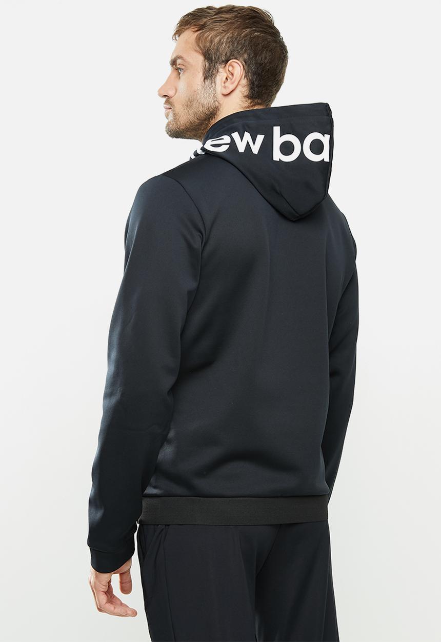 New Balance  - Tenacity fleece hoodie print - black