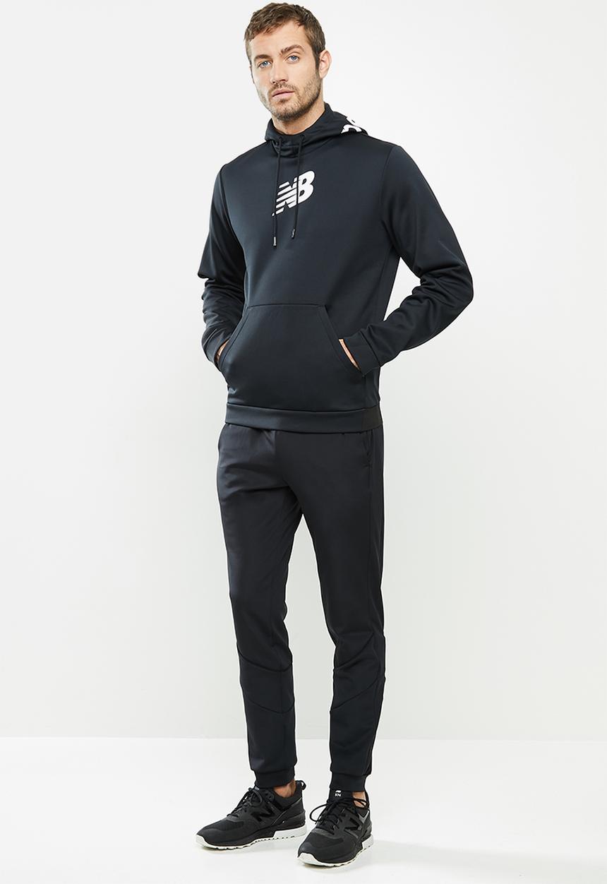 New Balance  - Tenacity fleece hoodie print - black