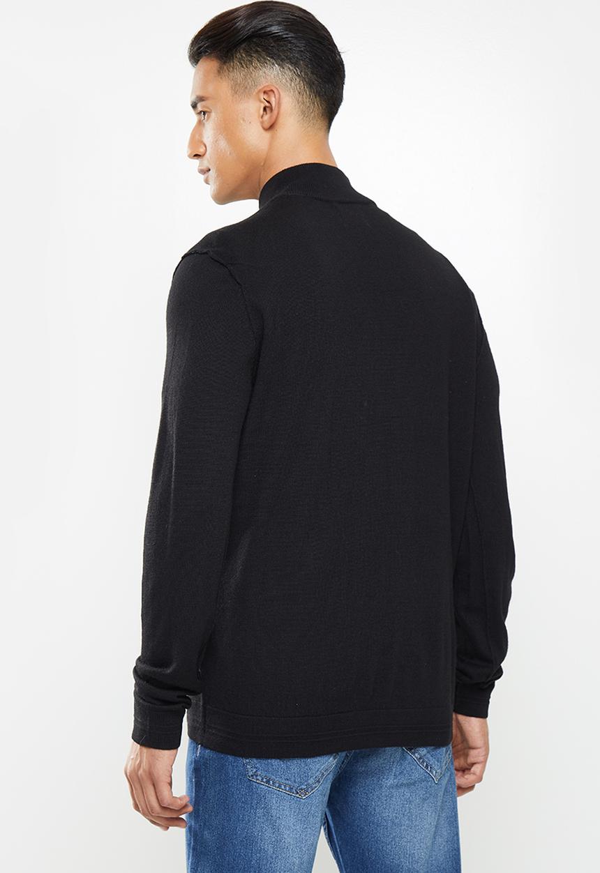 Only & Sons - Tyler 12 m zip cardigan knit - black