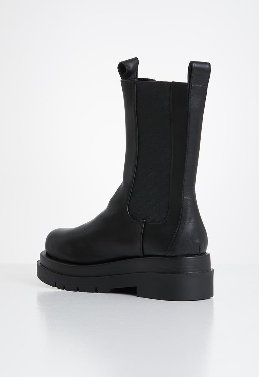 Footwork - Ascot mid calf chelsea - black
