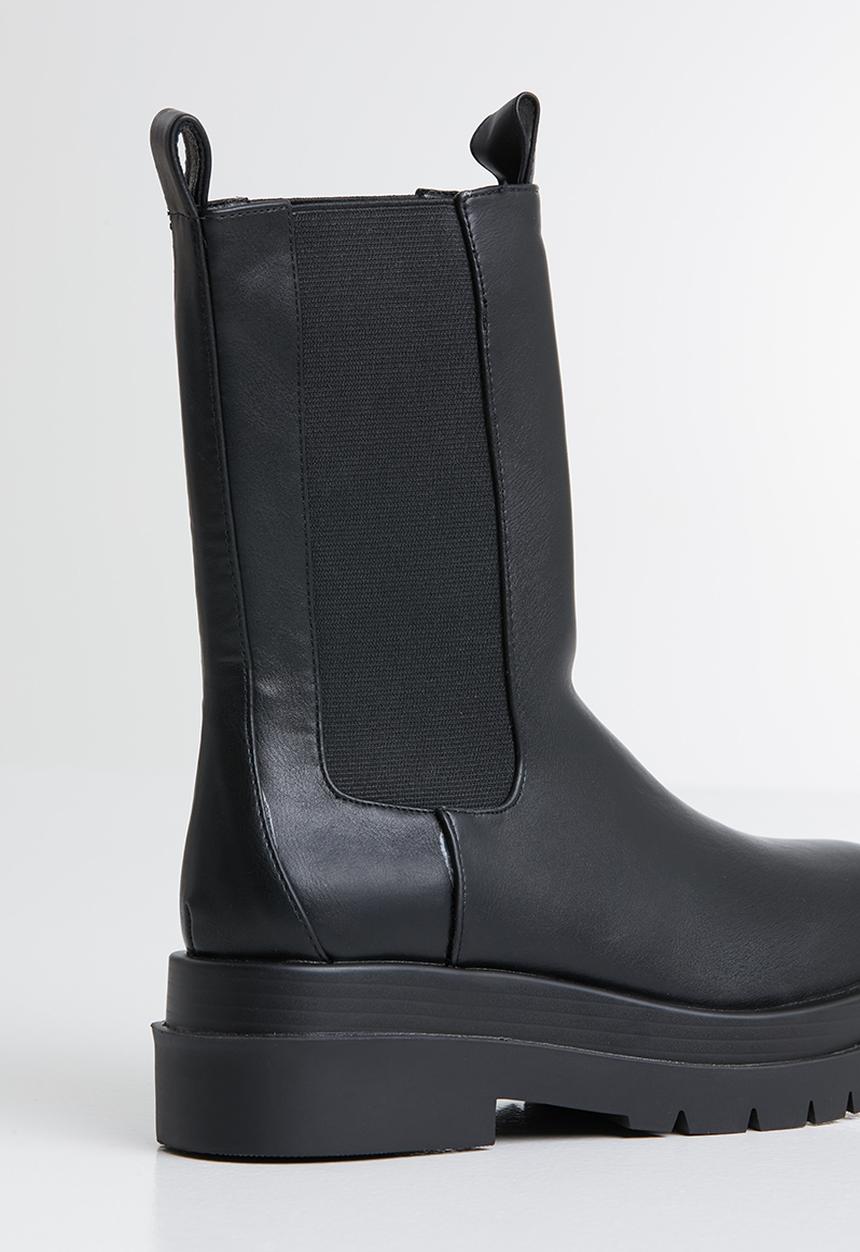 Footwork - Ascot mid calf chelsea - black