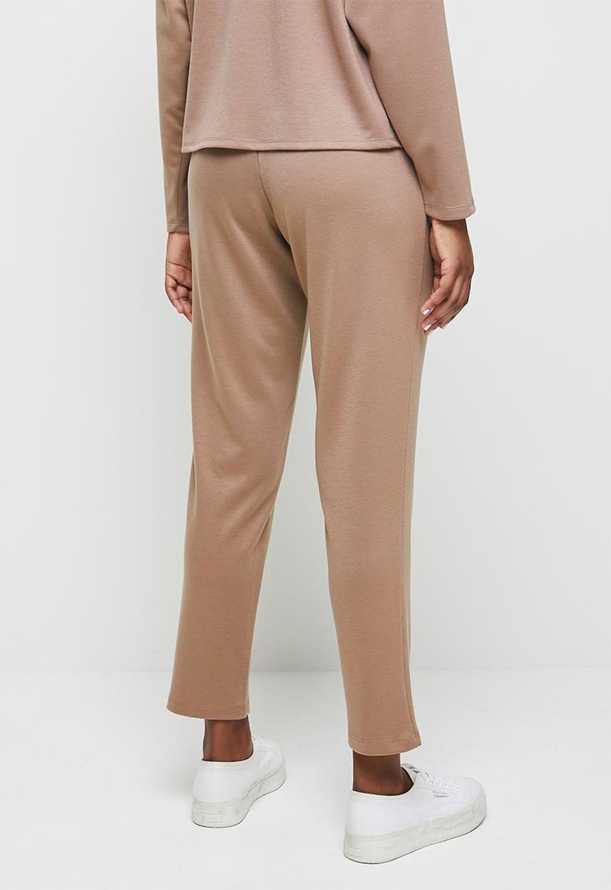 edit - Pull on ponti knit trouser - beige