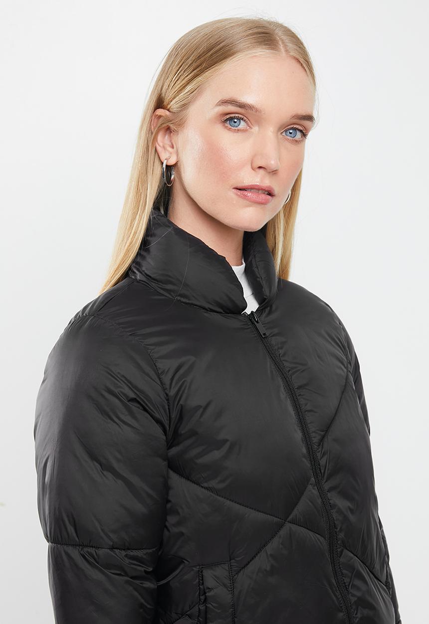 Jacqueline de Yong - Timber short padded jacket - black