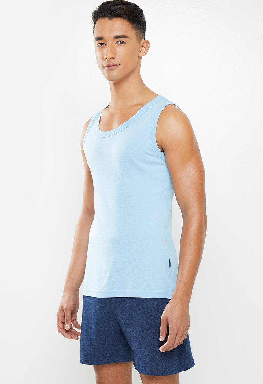 Jockey - 1 Pack jockey classic rib vest - blue