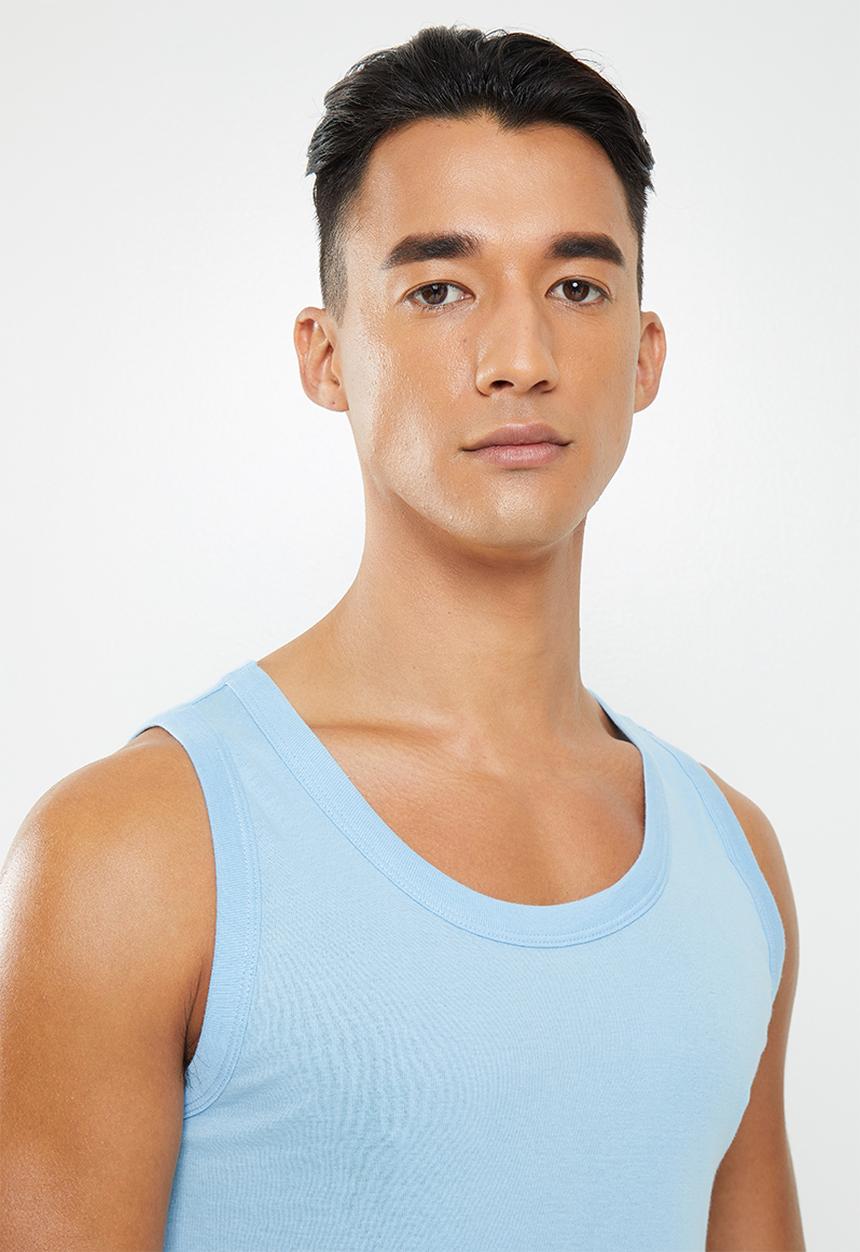 Jockey - 1 Pack jockey classic rib vest - blue