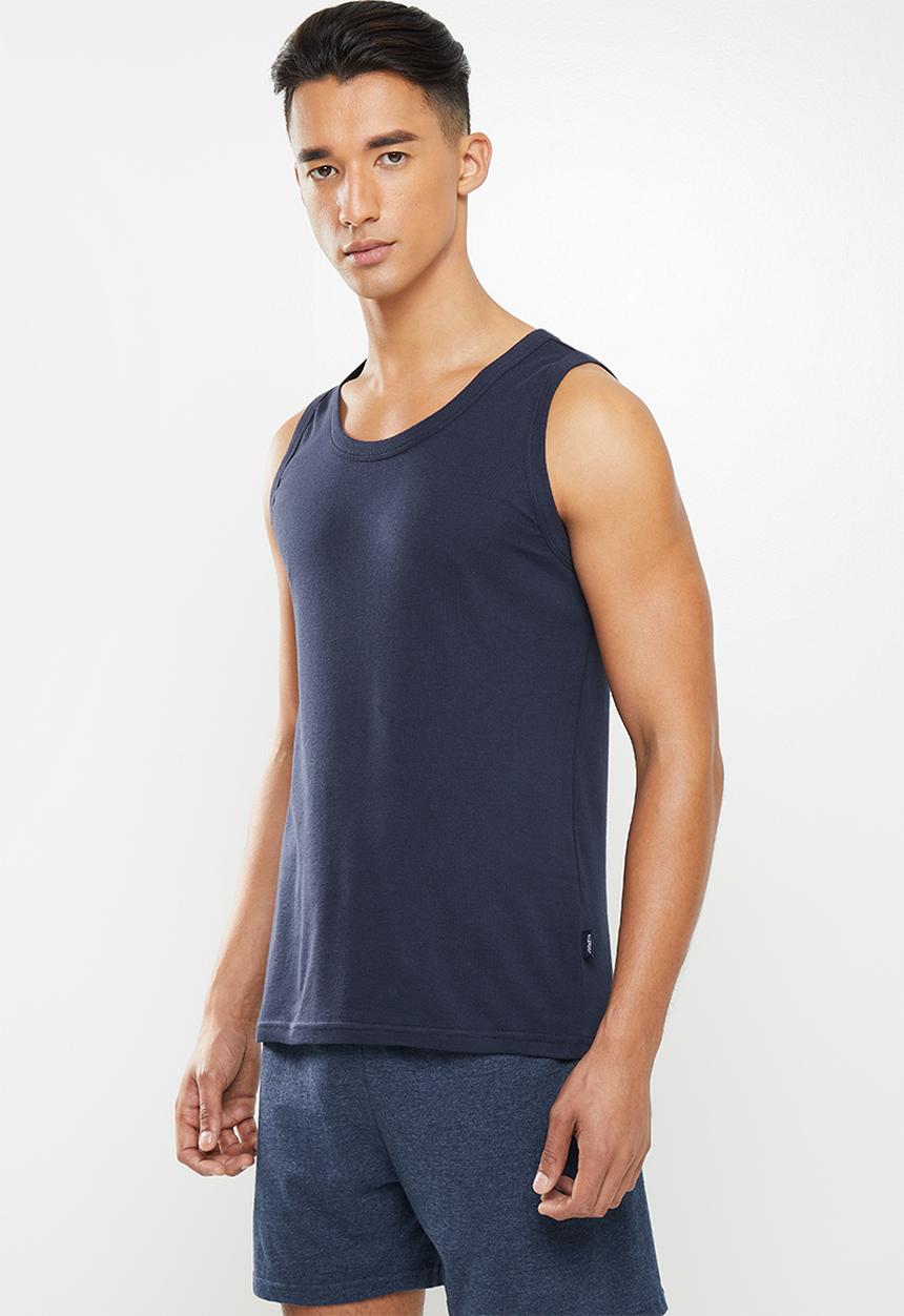 Jockey - 1 Pack jockey classic rib vest - navy
