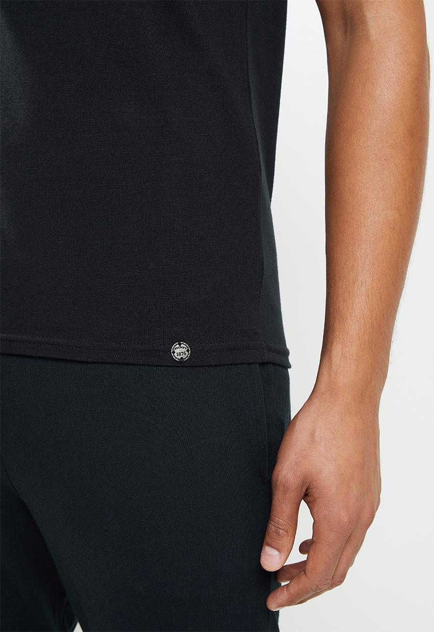 Jockey - Modal 1 pack plain cotton stretch vest - black