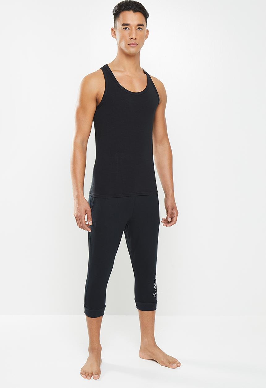 Jockey - Modal 1 pack plain cotton stretch vest - black