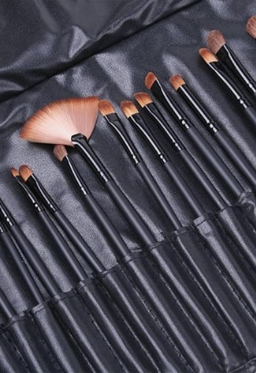 Glam Beauty - 32 Piece Make Up Brush Set - Black