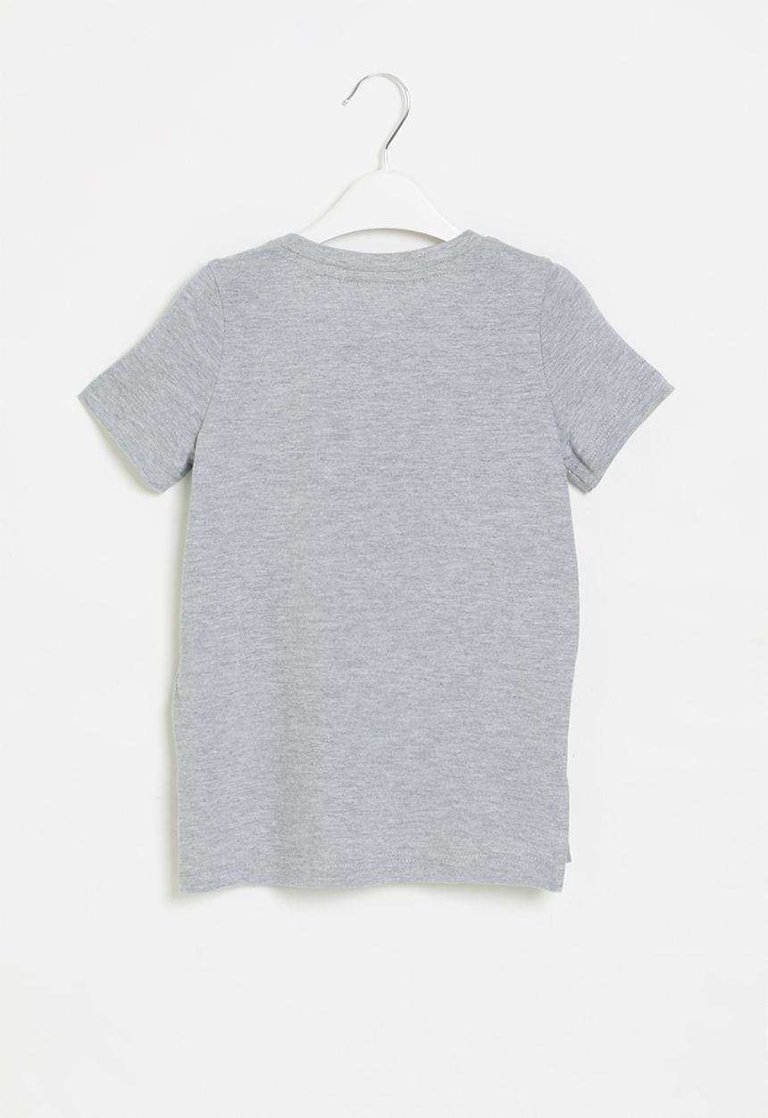 Pop Candy - Younger boys styled short sleeve top - grey