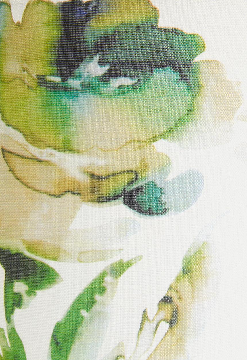 Sixth Floor - Bloom printed lampshade - green & white