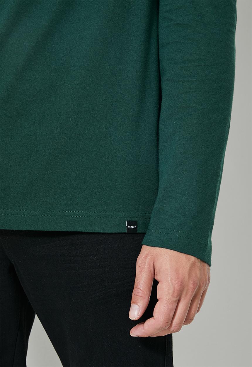 Superbalist - Milan long sleeve roll neck tee - dark green