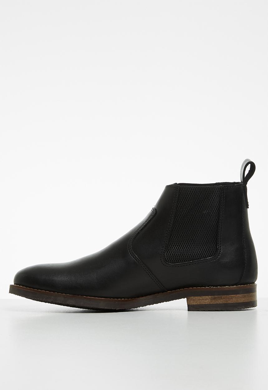 Superbalist - Jeffe leather chelsea boot - black