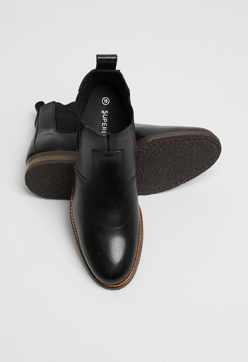 Superbalist - Jeffe leather chelsea boot - black
