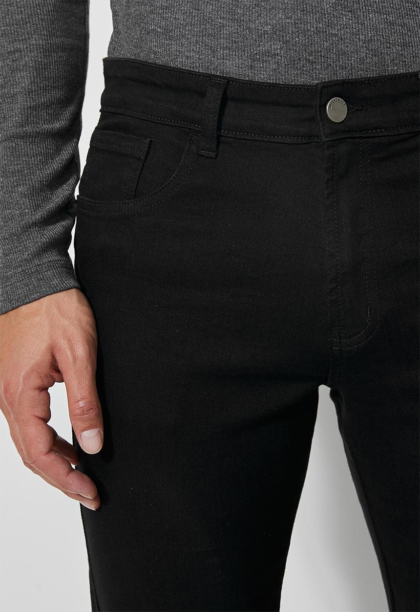 Superbalist - Cade slim cuffed jeans - black rinse