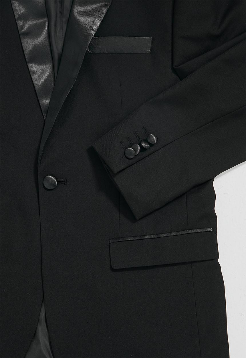 Superbalist - Don fashion slim fit 1-button double vent blazer - black