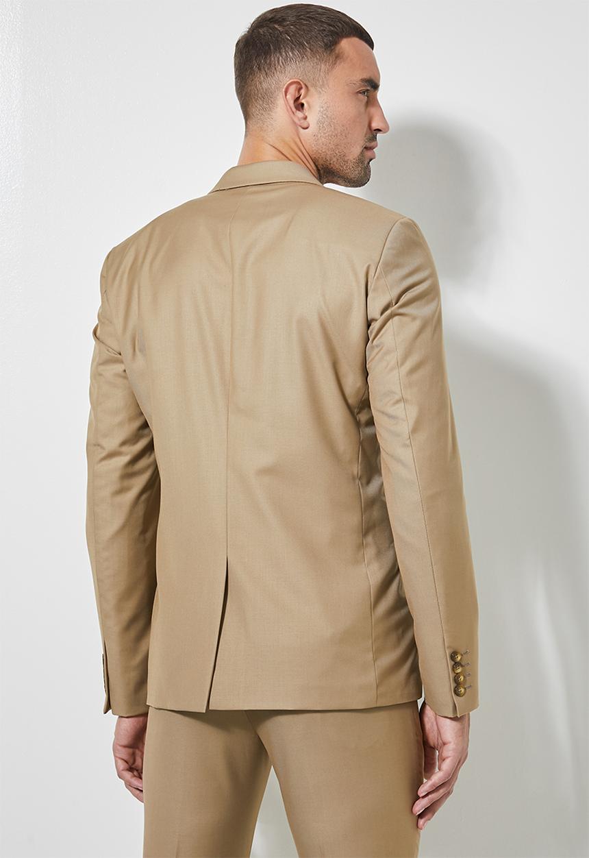 Superbalist - Regent slim fit blazer - wool touch khaki