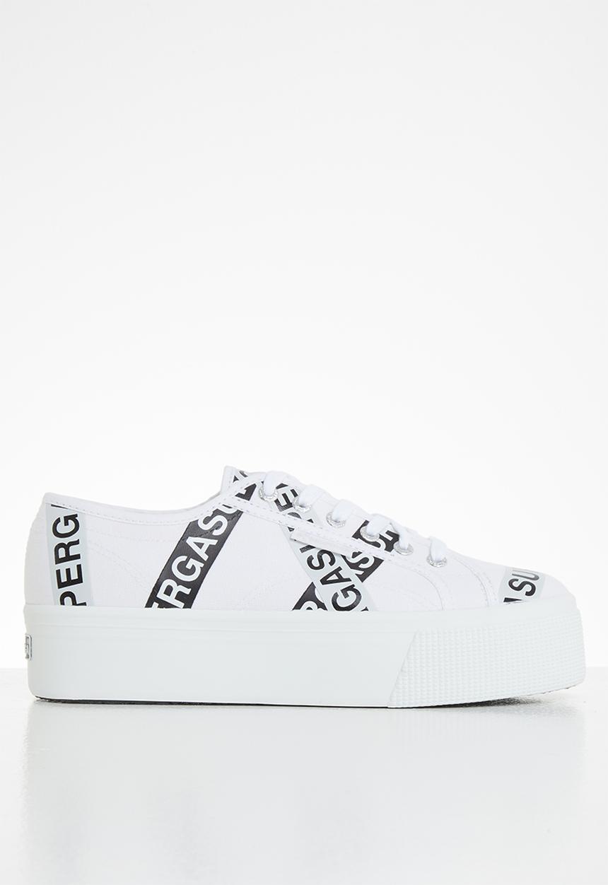 SUPERGA - 2790 letter tape - white grey ash